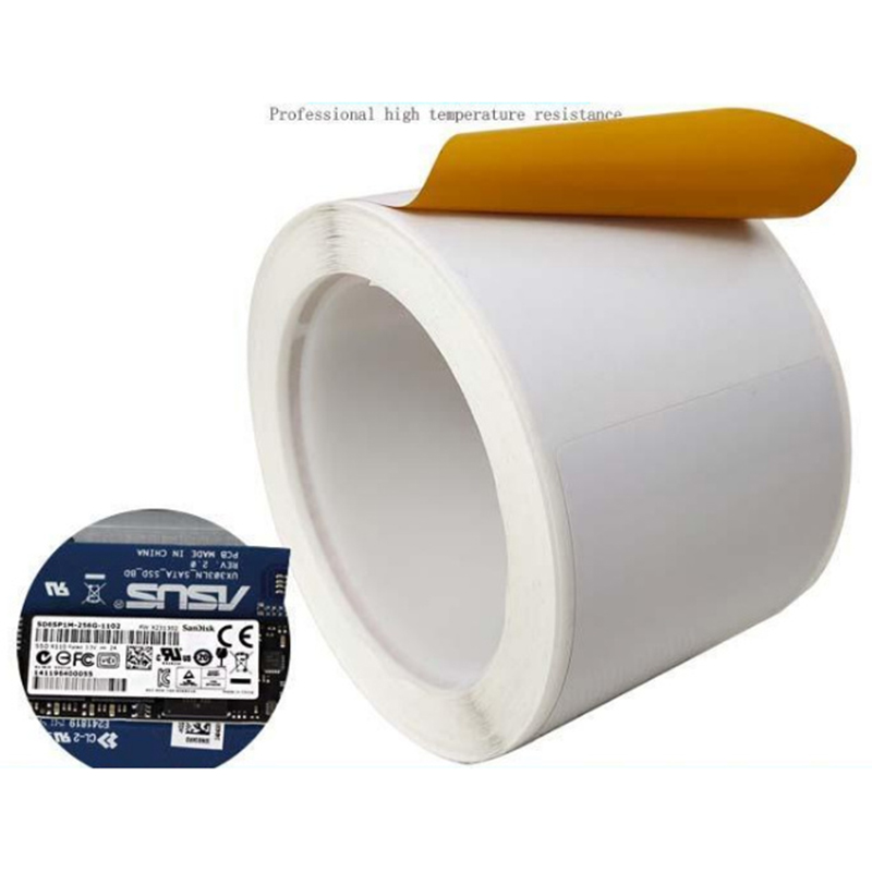 High Temperature Resistant Barcode Label Printable PI Label High Temperature Resistant Barcode Label Printable PI Label